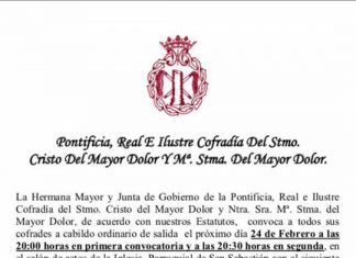 CABILDO MAYOR DOLOR ANTEQUERA