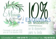 Cupón | 10% descuento en la decoración de tu boda con Miriam Floristerías