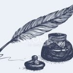 39510184-vector-freehand-drawing-of-ancient-pen-and-inkwell