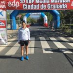 Nazaret Escudero en la media maratón de Granada