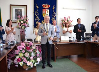 Francisco Guerrero tras tomar posesión como alcalde de Campillos