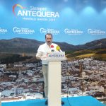 El diputado provincial José Ramón Carmona, en la rueda de prensa de hoy martes