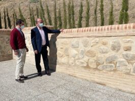 Antequera finaliza la construcción de un muro de contención en calle Fray Mateo Delgado