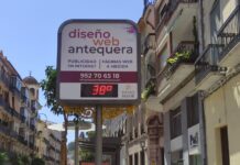 Aviso por temperaturas máximas de 38ºC en la comarca de Antequera
