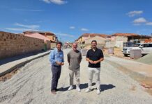 Las obras de la calle Cristóbal Toral entran en su recta final en Fuente de Piedra