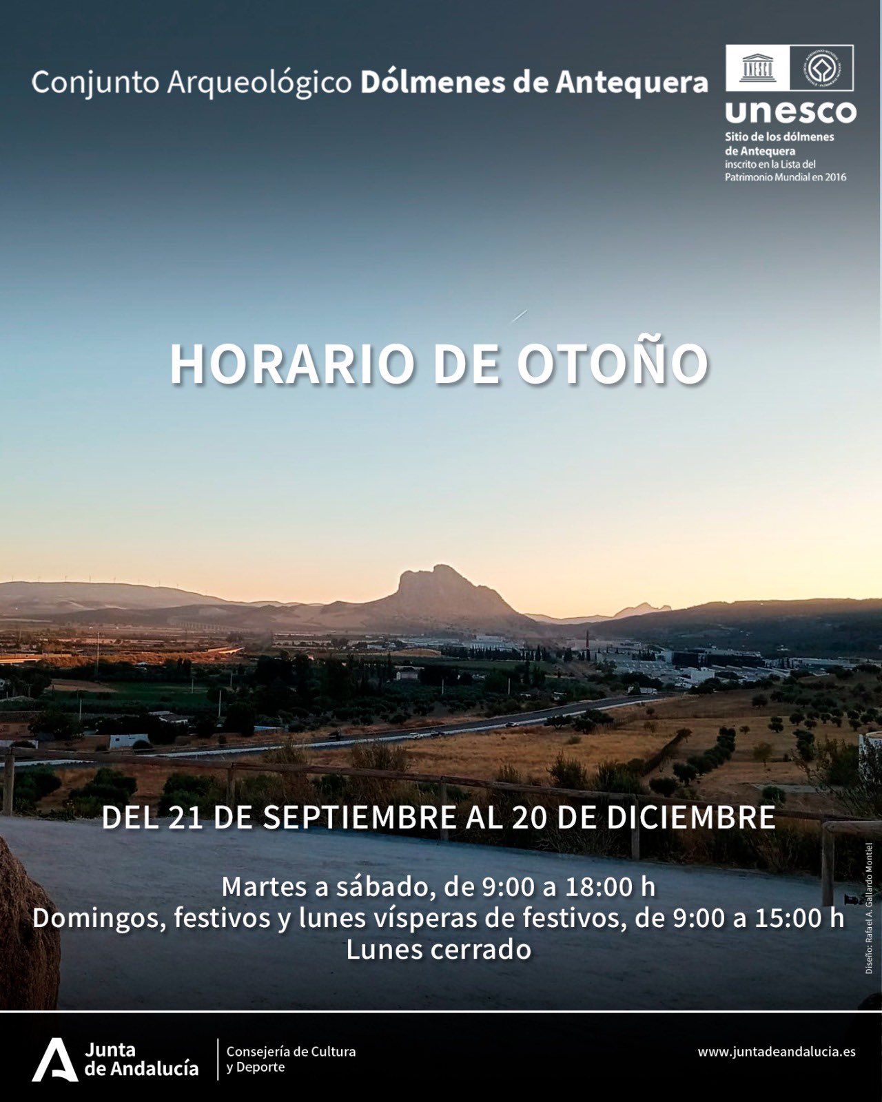 ANTEQUERA Los Dolmenes cambian su horario de apertura con el inicio del otono