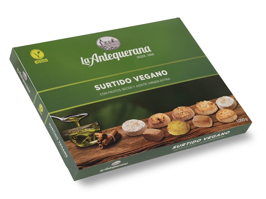 Foto frontal surtido vegano