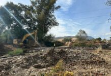 Ejecutan obras de mejora en el cauce del río Guadalteba a su paso por Teba