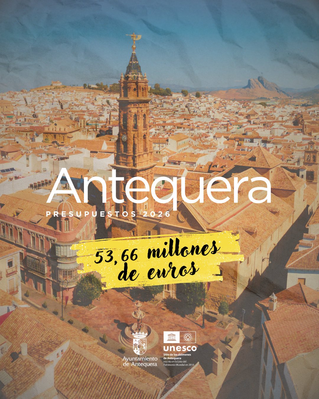 Antequera eleva su presupuesto hasta los 53,6 millones de euros en 2026 14 ANTEQUERA Antequera eleva su presupuesto hasta los 5366 millones de euros en 2026