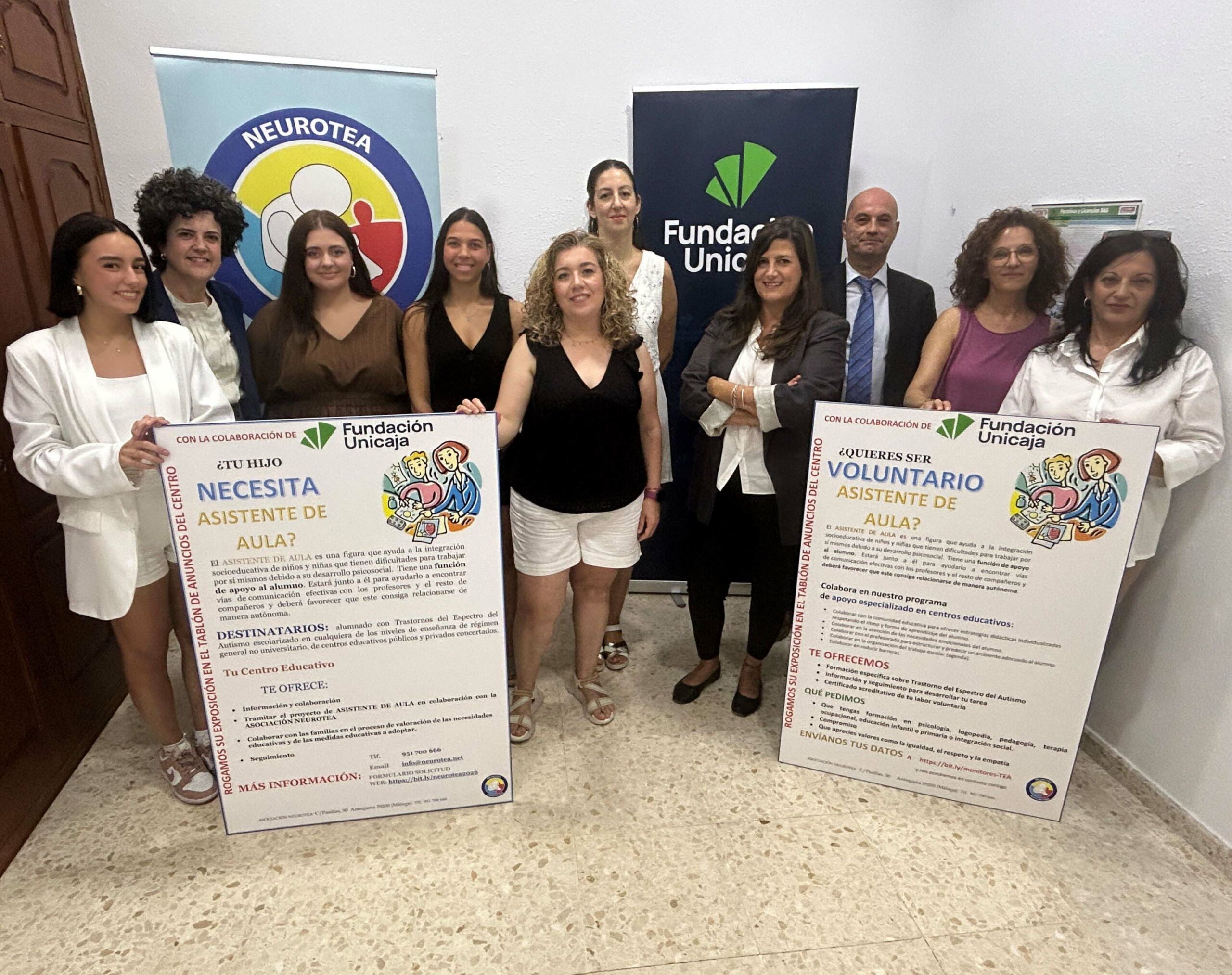 ANTEQUERA Fundacion Unicaja se une a la Asociacion Neurotea en la promocion de la inclusion escolar de alumnos y alumnas con Trastorno del Espectro Autista TEA en Andalucia scaled