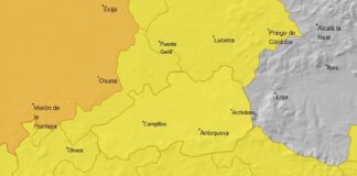 Activado el aviso amarillo por fuertes lluvias y tormentas este miércoles en la comarca de Antequera