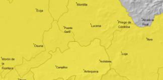 La AEMET activa el aviso amarillo por lluvias y tormentas en la comarca de Antequera este fin de semana