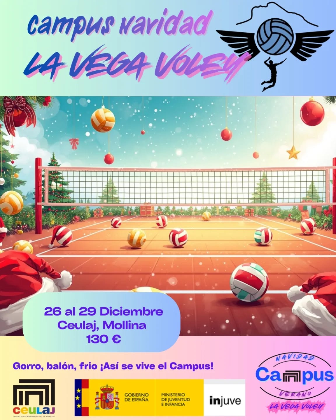 La Vega Vóley celebra la cuarta edición de su Campus de Navidad del 26 al 29 de diciembre en el Ceulaj de Mollina 5 CAMPUS NAVIDAD 2025