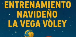 El pabellón Agustín Rodríguez se vestirá de Navidad con el tradicional entrenamiento navideño de La Vega Vóley