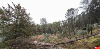 Cortada la carretera entre Cuevas de San Marcos y Rute por las inundaciones