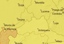 Activado el aviso amarillo por rachas de viento de 70 kilómetros por hora en la comarca de Antequera