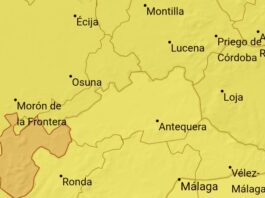 Activado el aviso amarillo por rachas de viento de 70 kilómetros por hora en la comarca de Antequera