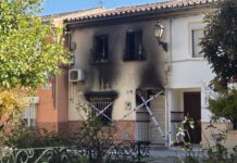 Muere una mujer de 73 años en el incendio de una casa en Antequera