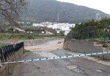 Cierre de parques y caminos rurales en Valle de Abdalajís por el temporal