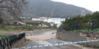 Cierre de parques y caminos rurales en Valle de Abdalajís por el temporal