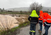 El Guadalhorce se desborda en varios puntos a su paso por la comarca de Antequera