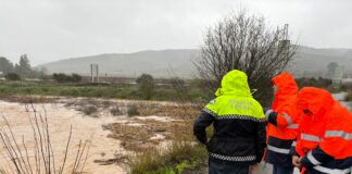 El Guadalhorce se desborda en varios puntos a su paso por la comarca de Antequera