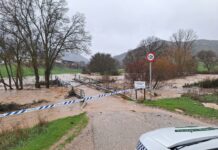 El temporal de lluvia obliga a cortar carreteras y puentes en varios puntos de la comarca de Antequera