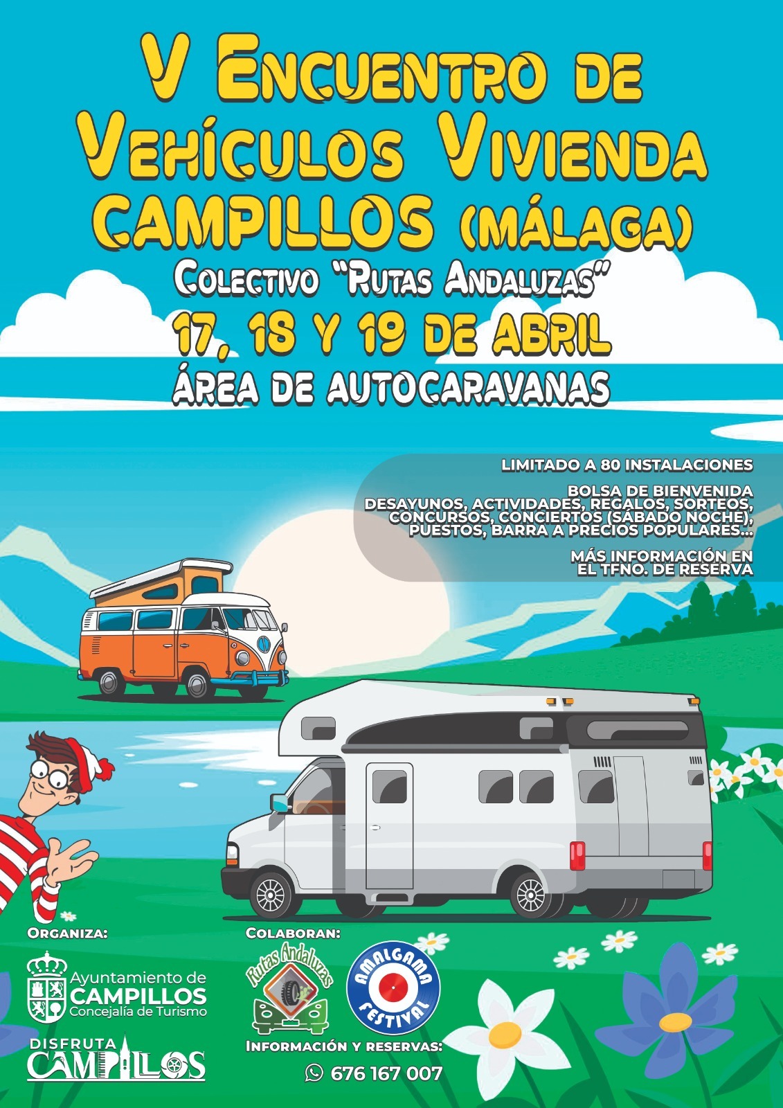 Campillos reunirá a 80 vehículos vivienda en un nuevo encuentro en abril 1 COMARCA Campillos reunira a 80 vehiculos vivienda en un nuevo encuentro que tendra lugar del 17 al 19 de abril