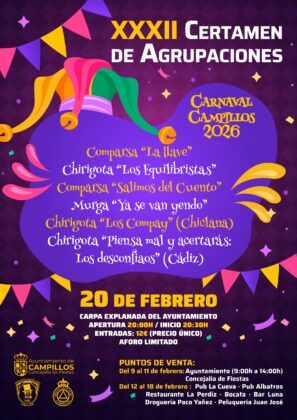 Cartel XXXII Certamen de Agrupaciones de Carnaval