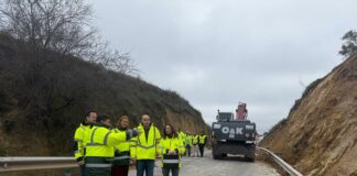 La Junta ejecuta el arreglo de la carretera de Los Molinillos en Archidona tras los daños ocasionados por el temporal