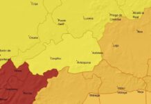 La comarca de Antequera, en alerta amarilla por lluvia y viento todo el miércoles