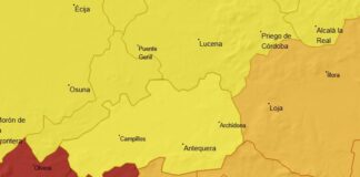 La comarca de Antequera, en alerta amarilla por lluvia y viento todo el miércoles