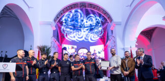 La Diputación premia la «valentía y eficacia» de los bomberos de Antequera en los rescates del Guadalhorce