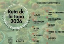 La Ruta de la Tapa 2026 regresa a Villanueva del Rosario el 14 y 15 de marzo con tapa y bebida a 3,50 euros