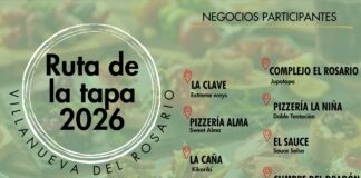 La Ruta de la Tapa 2026 regresa a Villanueva del Rosario el 14 y 15 de marzo con tapa y bebida a 3,50 euros