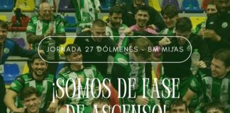 El Club Balonmano Los Dólmenes vence por 33-22 a Balonmano Mijas y asegura el playoff