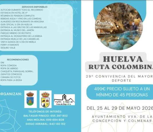 Villanueva de la Concepción y Colmenar organizan su 29ª Convivencia del Mayor en Huelva