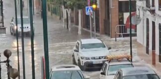 Una gran tromba de agua y granizo sorprende a los vecinos de la comarca de Antequera