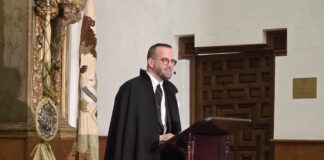 Félix Jiménez Zurita anuncia la Semana Santa de Antequera con un pregón de fe en San Juan de Dios