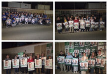 Antequera da el pistoletazo de salida a la campaña electoral con la tradicional pega de carteles