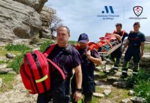 Rescatan a una senderista herida en El Torcal de Antequera