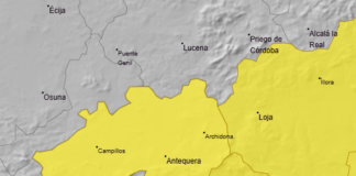 Alerta amarilla en Antequera por lluvias y tormentas este viernes