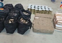 Esconden en latas de tomate más de 800 kilogramos de hachís en Mollina