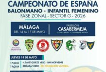 Casabermeja se convierte en sede nacional del Campeonato de España de Balonmano Infantil Femenino
