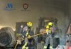 Cinco tractores y material agrícola, afectados por el incendio de una en Antequera