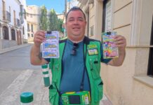 El sorteo de la ONCE reparte 350.000 euros en Antequera de la mano del vendedor Christian Morales