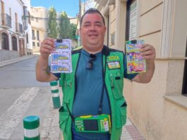 El sorteo de la ONCE reparte 350.000 euros en Villanueva de Algaidas de la mano del vendedor Christian Morales
