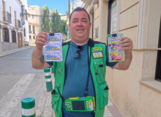 El sorteo de la ONCE reparte 350.000 euros en Antequera de la mano del vendedor Christian Morales