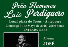 La Peña Flamenca Luis Perdiguero organiza una actuación en la Feria de Primavera