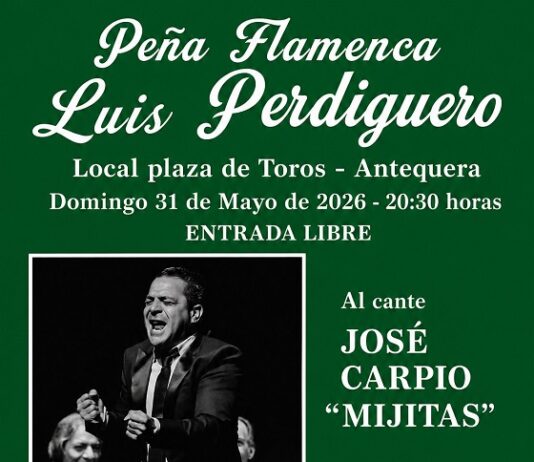 La Peña Flamenca Luis Perdiguero organiza una actuación en la Feria de Primavera